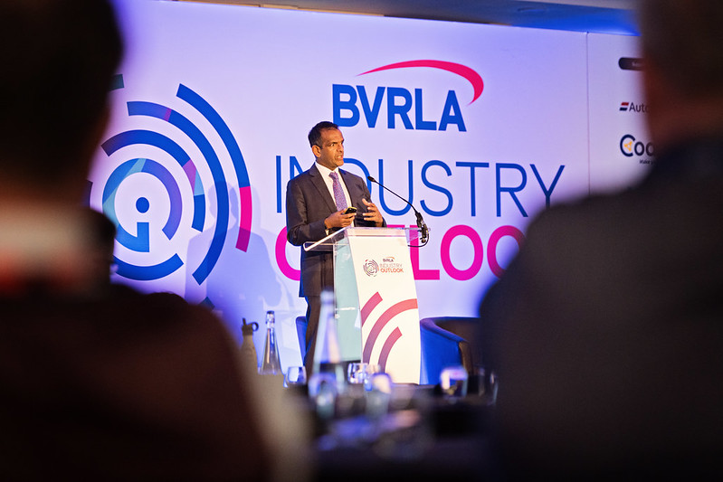 Leading economist Anand Menon addresses delegates from the Industry Outlook stage